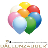 Party Rund Latexballon Bunt sortiert Ø18cm = 7inch Umf. 55cm