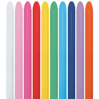 100 Modellierballons 260er Fashion Sortiment bunt Ø5cm = 60inch