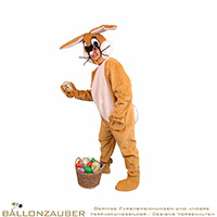 Kostm Overall Hase braun,wei