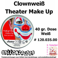 Schminke Theaterschminke Make Up Fettschminke 40g Clownweiß Karneval Fasching