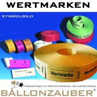 Wertmarken 1000 Abrisse für Jahrmarkt Kirmes Karneval Events Feste Partys Marke Rolle div. Farben, je nach Lagerbestand