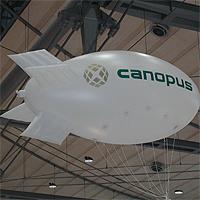 Zeppelin mit aufblasb. Finnen, circa 4m x 1,6m Zeppelin Aufblasartikel
