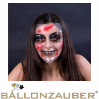 Maske Zombiemaske für Frauen Kostüm Halloween Horror Karneval Horror