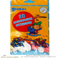 20 Latexballons Wasserbomben Rund bunt Ø8cm Umf. 22cm 3inch Ballon Luftballon