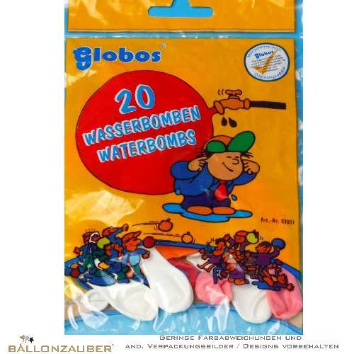 20 Latexballons Wasserbomben