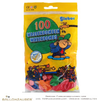 100 Latexballons Wasserbomben Rund bunt Ø8cm Umf. 22cm 3inch Ballon Luftballon