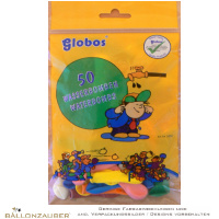 50 Latexballons Wasserbomben Rund bunt Ø8cm Umf. 22cm 3inch Ballon Luftballon