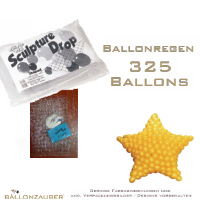 Ballonnetz Sternnetz transparent Ballonregen für 325 Ballons Dekoration