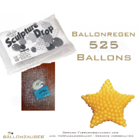 Ballonnetz Sternnetz transparent Ballonregen für 525 Ballons Dekoration