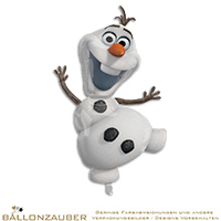 Folienballon Schneemann Frozen Olaf Weiß 110cm = 43inch