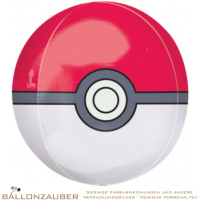 Folienballon Orbz Pokeball bunt 38cm = 15inch