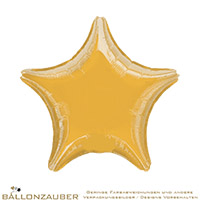 Folienballon Stern gold 48cm = 19inch Ballon Luftballon