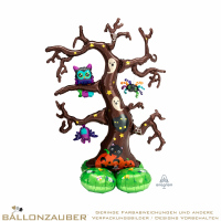 Folienballon AirLoonz Gruselbaum Bunt 157cm = 62inch für Luftfüllung
