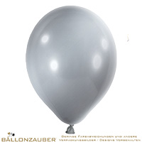 Latexballon Rund Silber Farbe 061 Metallic Ø30cm = 12inch Umf. 95cm