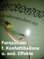 Zünder Satzauslöser Konfettiballons für Fernzündung per Klingeldraht Brückenzünder 1,5-1,7 Ohm Brückenwiderstand,Gesamt:1,9Ohm,