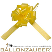 Schleifen-Zugband Ziehschleife 30mm Dekoschleife für Verpackungen Hochzeit Schleifen Zugband Gelb