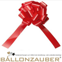 Schleifen-Zugband Ziehschleife 30mm Dekoschleife für Verpackungen Hochzeit Schleifen Zugband Rot