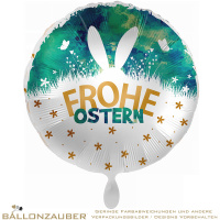 Folienballon Rund Frohe Ostern bunt 45cm = 18inch