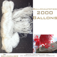Ballonnetz Sacknetz weiß Ballonaufstieg für 2000 Ballons