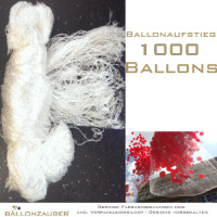Ballonnetz Sacknetz weiß Ballonaufstieg für 1000 Ballons
