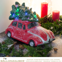 Auto mit Tannenbaum ca. 40cm lang mit LED SALE 30%