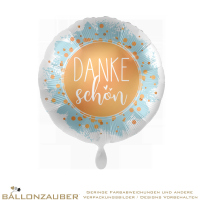 Folienballon Rund Dankeschön Bunt Satin 45cm = 18inch
