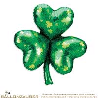 Folienballon Kleeblatt grün Dazzler 89cm = 35inch