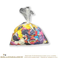 Latexballons ca. 2000 gr. Kiloware Fehldrucke Logo bunt