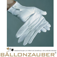 Herrenhandschuhe weiß mit Druckknopf Kostüm, Verkleidung, Anzug Handschuhe weiß