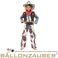 Kinderkostüm Cowboy Western div. Größen Oberteil und Hose Kinderkostüm Braun, Weiß