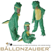 Kinderkostüm Krokodil Grün Karneval Geburtstag