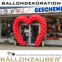Ballonportal Herz in div. Farben