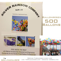 Ballonnetz Röhrennetz weiß Ballonregen für 500 Ballons