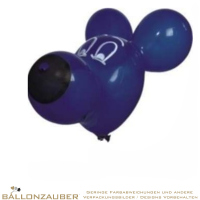 Latexballon Figurenballon Bonzo Kopf Hundekopf bunt = 22inch Länge 55cm