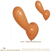 Latexballon Figurenballon Nase Langnase bunt sortiert = 25inch Länge 65cm