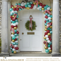 Ballongirlandenset 6m Ballonkette organisch Candy Cane individuell selbst gestalten