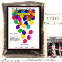 Ballonnetz Röhrennetz Reli-A-Drop schwarz Ballonregen für 100 Ballons