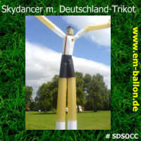Skydancer 7,5 Meter Deutschland-Trikot bunt Werbung Eyecatcher Dekoration