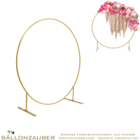 Dekoständer Ring 2m Durchmesser gold Backdrop Fotohintergrund
