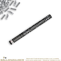 Konfettikanone 60cm Folienkonfetti Silber