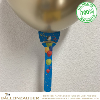 Ballonstab Öko 100 % biologisch abbaubar 1-tlg Spezialkarton Ballonhalter,flach