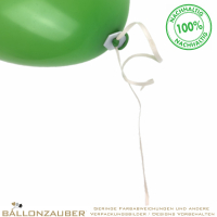 Ballonverschluss, ProfiPack5x20=100 Baumwollfaden m. Verschlussscheibe Bio-Kunststoff Schnellverschluss eckig Öko creme biologisch abbaubar